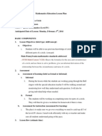 Lesson Plan Parts of A Circle