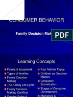 CONSUMER BEHAVIOR: Family Decision Making