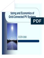 Grid PV Economics