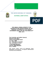 Public Accounts Audit by CAG Tanzania 2012/2013