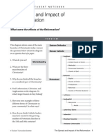 Spread and Impact of Reformation Notebook