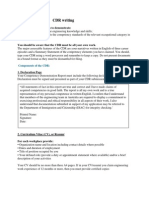 CDR Writing: Components of The CDR