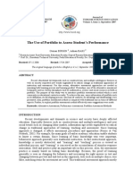 The Use of Portfolio To Assess Student's Performance