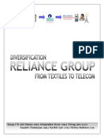 Diversification of Reliance Group