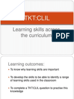 Tkt:Clil: Learning Skills Across The Curriculum