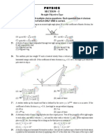 Physics Section - I