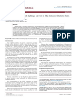 Diabetes & Metabolism: Hypoglycemic Effect of Kyllinga Triceps in STZ Induced Diabetic Rats