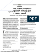 Effect of Verb Network Strengthening