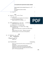 Mole Exam Mark Scheme