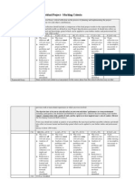 Critical Reflection INDIVIDUAL-Marking Criteria