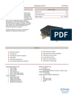 Description Power Range: Analog Servo Drive