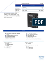 Analog Servo Drive: Description Power Range