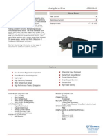 Description Power Range: Analog Servo Drive