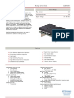 Description Power Range: Analog Servo Drive