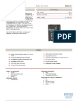 Analog Servo Drive: Description Power Range