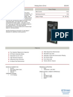 Analog Servo Drive: Description Power Range