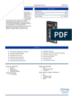 Analog Servo Drive: Description Power Range