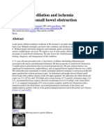 Acute Gastric Dilation and Ischemia Secondary To Small Bowel Obstruction