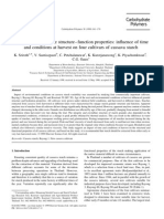 Cassava Starch Granule Structure-Function Properties - Influence of Time and Conditions at Harvest On Four Cultivars of Cassava Starch