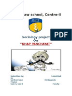 Socio Project Khap Panchayat