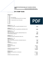 Documentary Stamp Taxes: Business and Transfer Taxation 6Th Edition (By: Valencia & Roxas) Suggested Answers