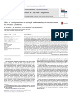 Effect of Curing Methods On Strength and Durability of Concrete Under Hot Weather Conditions 2013 Cement and Concrete Composites