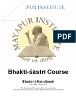 Bhakti Shastri Student Handbook