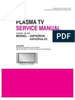 SM - LG 42PX2RVA Chassis MF056C Plasma TV SM PDF