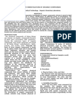 Exp6 - Comparative Investigation of Organic Compounds