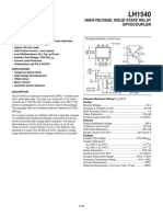 LH1540 - High Voltage - Solid State Relay Optocoupler PDF