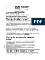 هامThe Literature Review