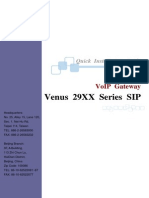 Venus 29xx Series Quick Installation GuideV1.0