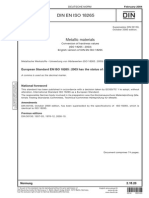 Convertion of Hardness Values DIN en ISO 18265