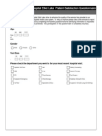 Patient Satisfaction Questionnaire 