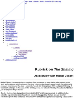 1980 Michel Ciment Interviews Stanley Kubrick On 'The Shining'