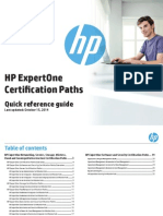 HP ExpertOne Certification Paths