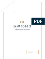 EXAM COG-622: IBM Cognos 10 BI Administrator