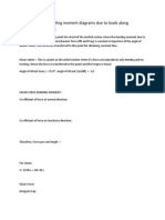 Shear Force and Bending Moment Diagrams Due To Loads Along Chordwise Direction