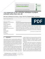 The Comparison of Two Activation Techniques To Prepare Activated Carbon From Corn Cob