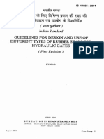 Is - 11855 - Guidelines For Design and Use of Different Types of Rubber Seals For Hydraulic Gates