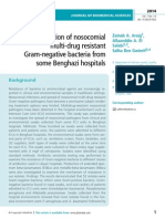 Isolation of Nosocomial Multi-Drug Resistant Gram-Negative Bacteria From Some Benghazi Hospitals