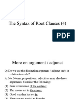 The Syntax of Root Clauses 4