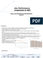 Group A4 - Sales Performance in KRC