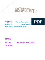 Chemistry Investigatory Project