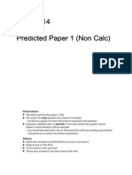 Predicted Paper 1 2014