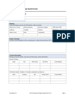 Wi-Fi Planning and Design Questionnaire 2.0