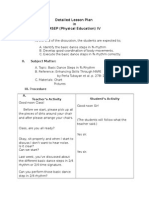 Detailed Lesson Plan in MSEP IV (PE) (Basic Dance Steps in 3 4 Rhythm)