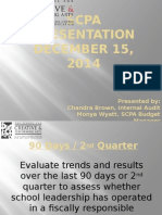 Scpa Presentation December 15, 2014: Presented By: Chandra Brown, Internal Audit Monya Wyatt, SCPA Budget Manager