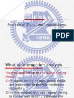 Analysis of Signalized Intersections