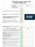 Vehicle Pedestrian Inspection Checklist